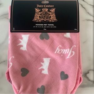 RARE Juicy Couture Pet Towel Hood